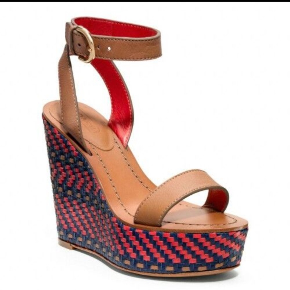Coach Woven Wedges Size 9